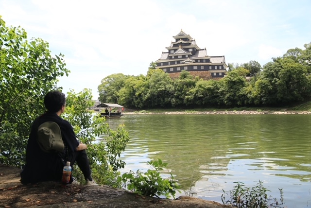 Landscape Sketch of Okayama Castle