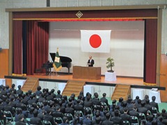 岡山市立中学校卒業式