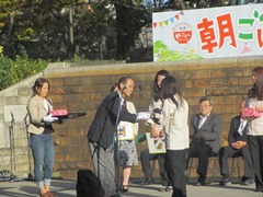 朝ごはんマルシェの様子