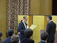 平成28年度岡山市優良勤労者表彰式の様子