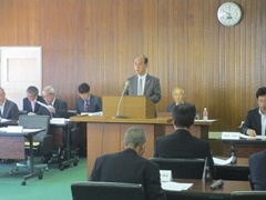 旭川中部衛生施設組合 第2回定例組合議会の様子