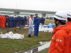 岡山市水防訓練