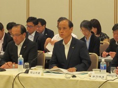 指定都市市長会議に出席する大森雅夫岡山市長