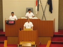 平成26年6月定例岡山市議会の様子