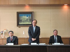 第3回岡山市被災者支援本部会議の様子