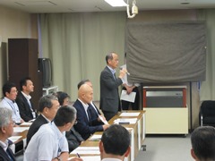 吉井川水害タイムライン検討会発足式の様子