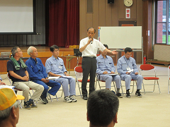 令和元年度　岡山市（東区）総合防災訓練の様子