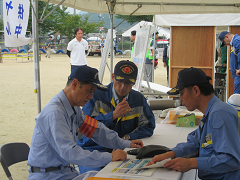 令和元年度　岡山市総合防災訓練の様子