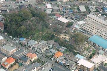 上空からの神宮寺山古墳