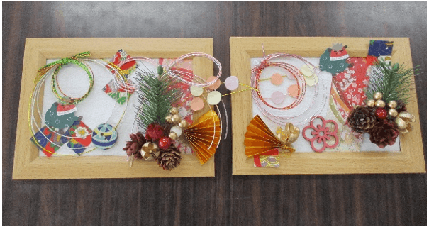 手作りお正月フレームの写真2