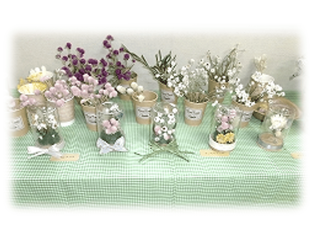 ドライフラワーボトルの写真