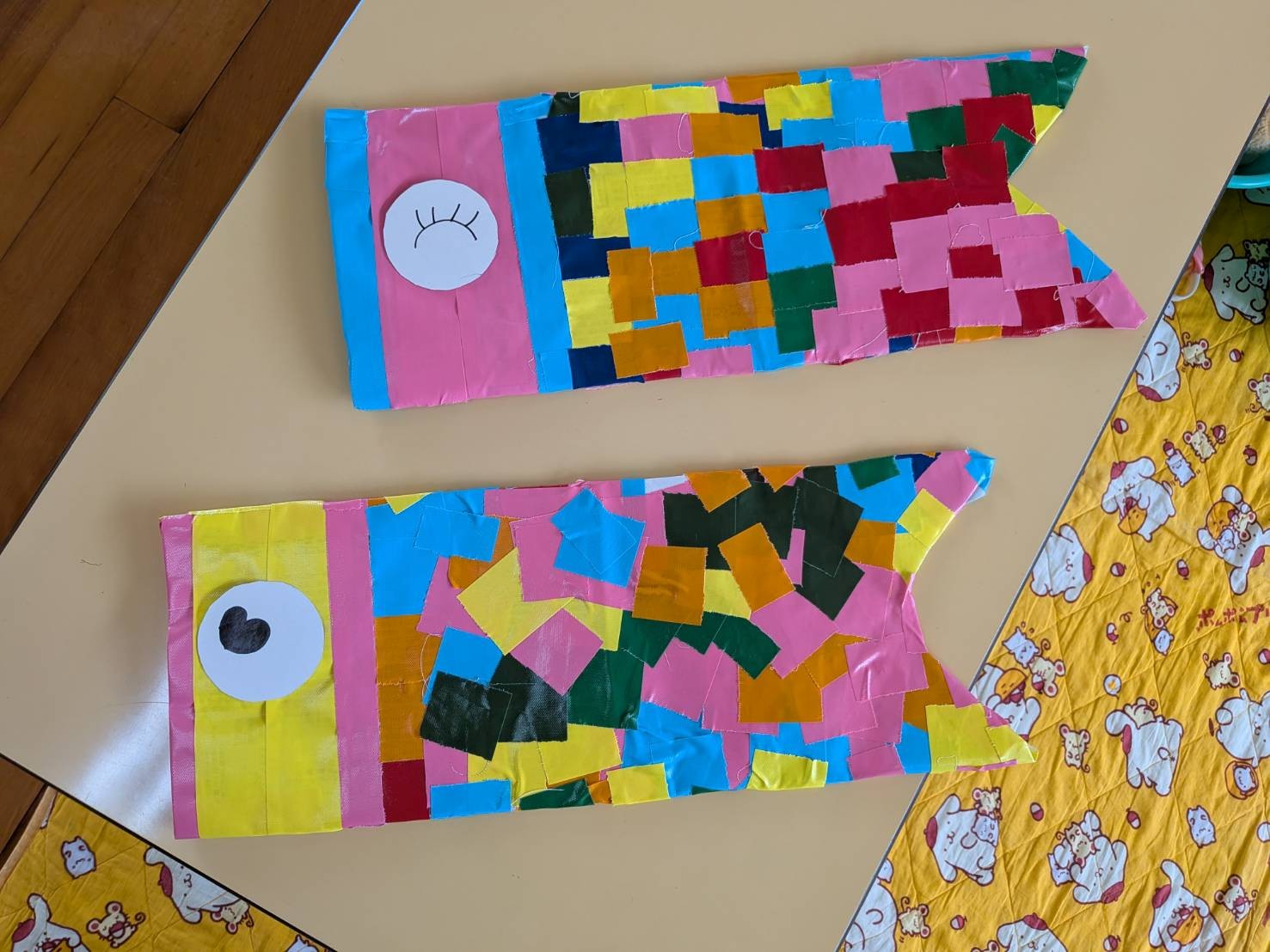 できあがったこいのぼり