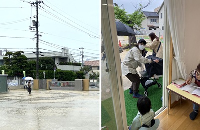 ママさんの姿が見えほっと一息