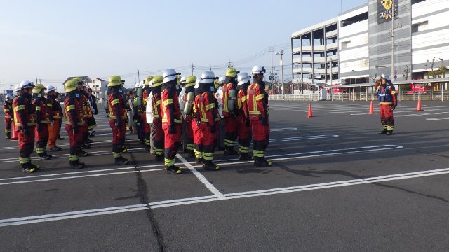 訓練講評の様子