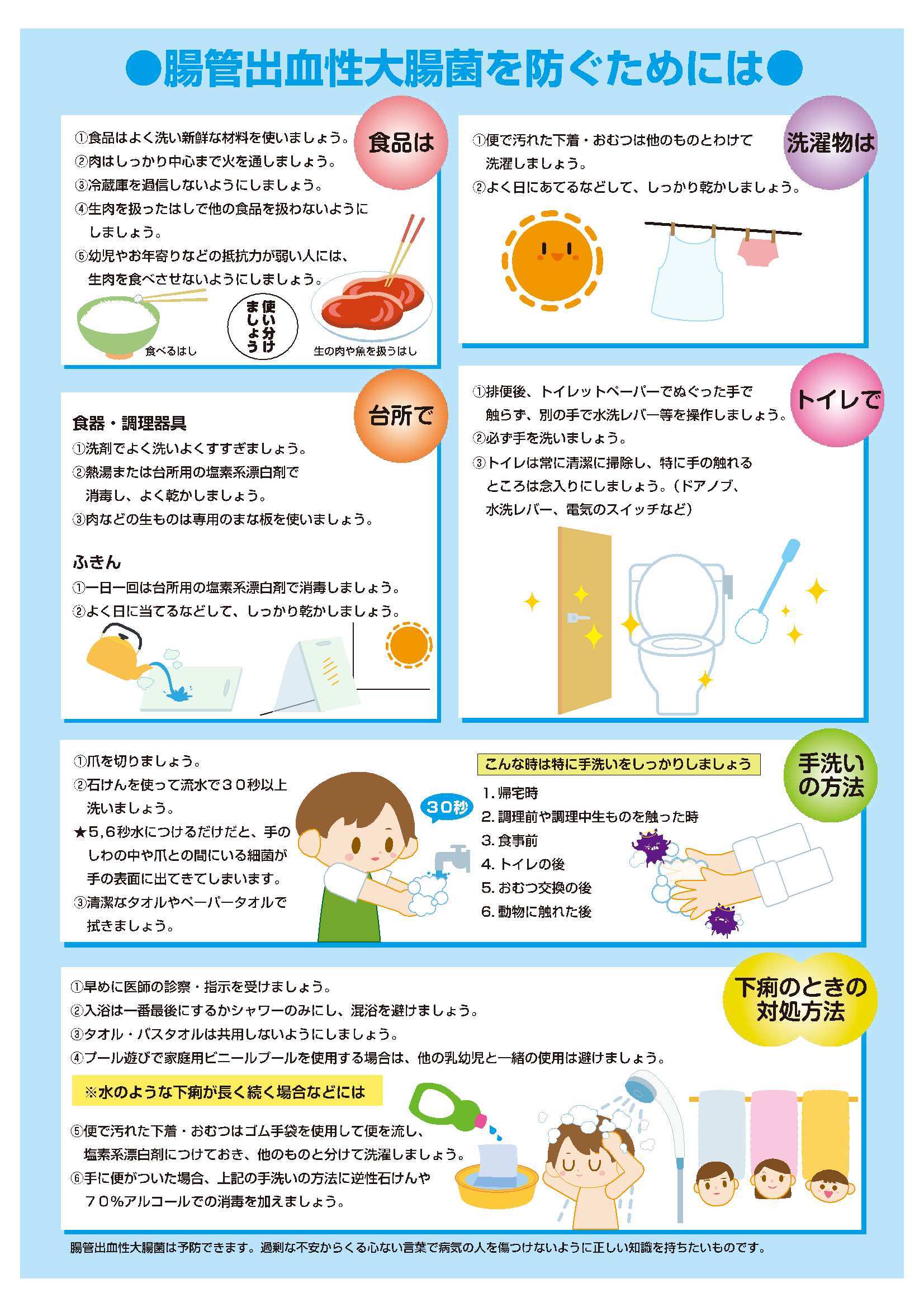 腸管出血性大腸菌感染症を防ぐためには