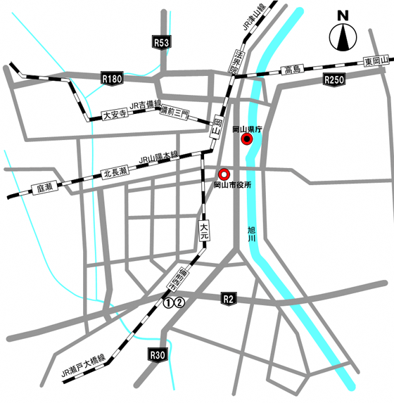 特定公共賃貸住宅位置図