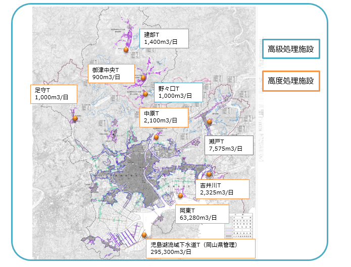 下水処理場の画像