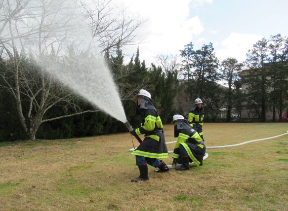 放水の様子