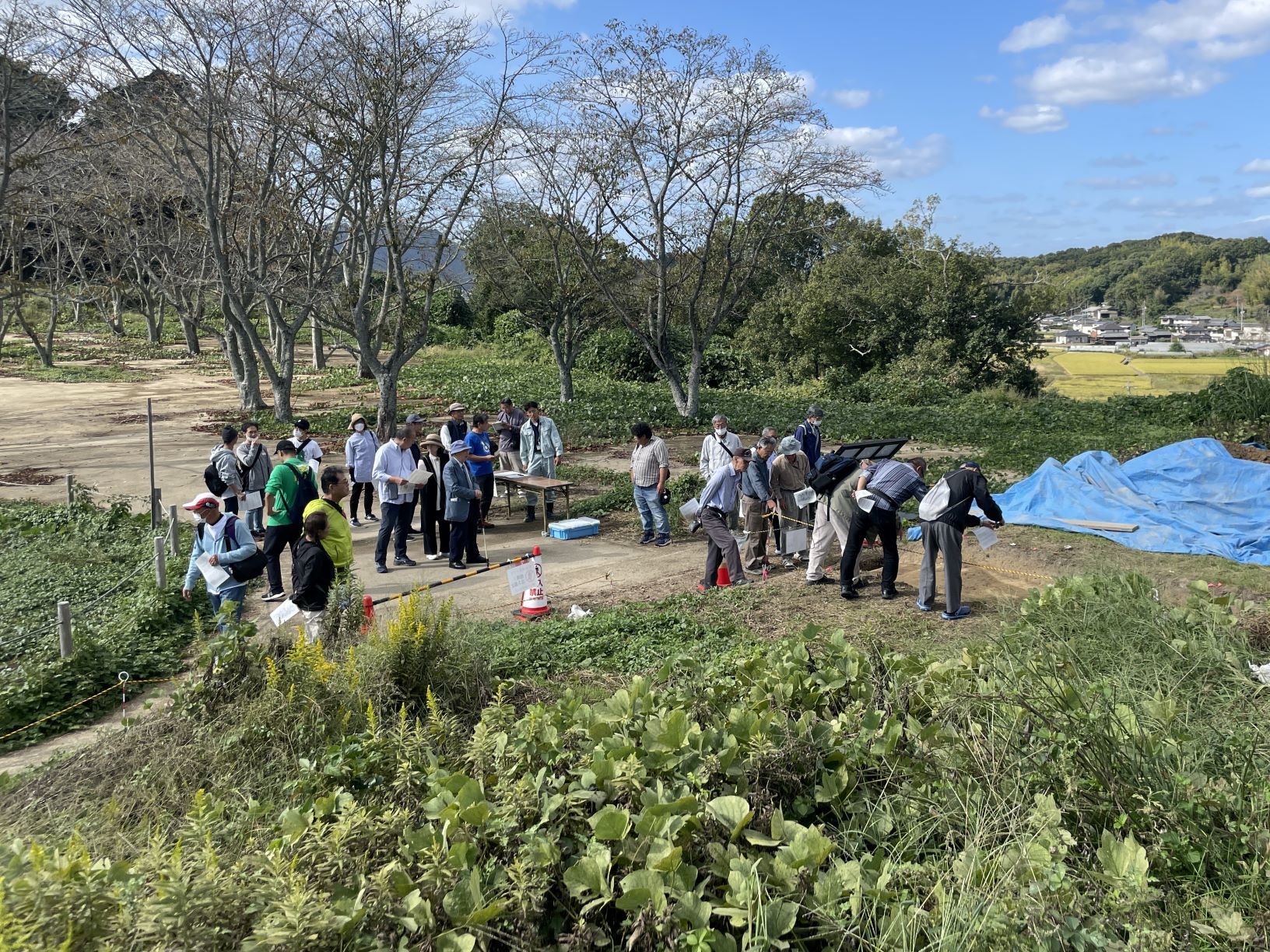 造山古墳現場公開