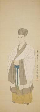 河本立軒の肖像（大野文泉筆）の画像