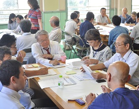 「持続可能な岡山市をつくるための課題解決ワークショップ」の写真