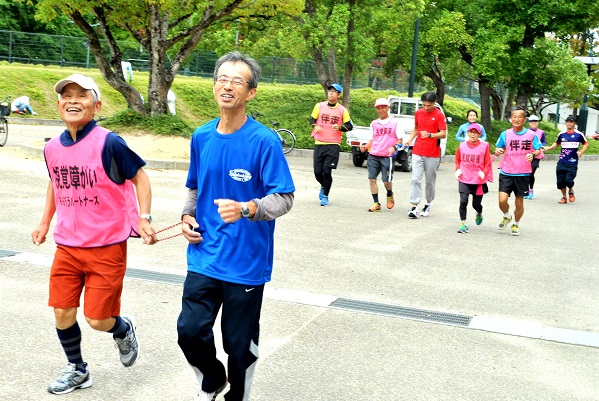 伴走ボランティアの様子