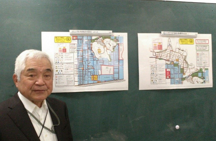 竜之口学区防災マップの写真