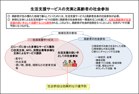 生活支援サービスの充実と高齢者の社会参加