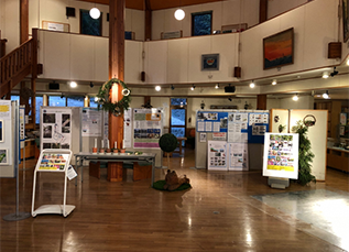 巡回展示「森・川・海の生き物展」の様子