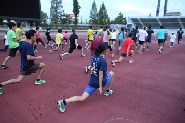 準備運動の様子