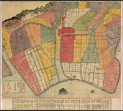 沖新田東西之図