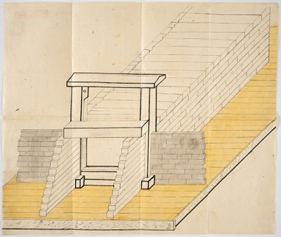 〔水門組立之図〕