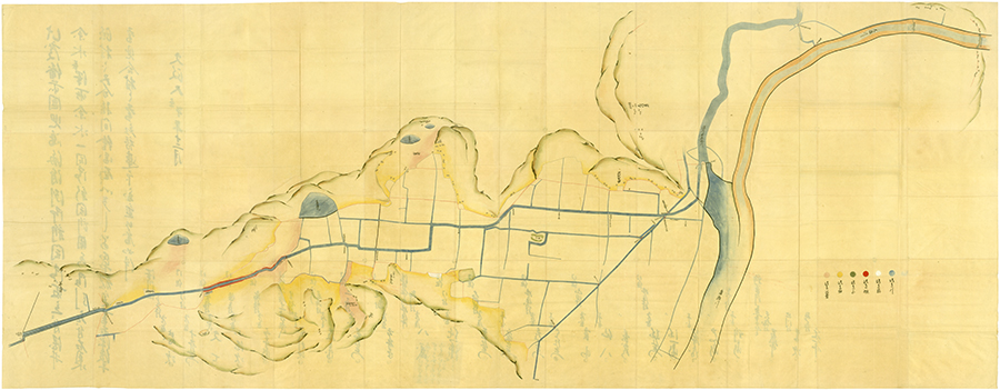 児島海御新開地用水路絵図