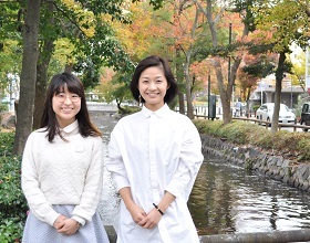 利根弥生さん（左）と河上直美さん（右）の写真