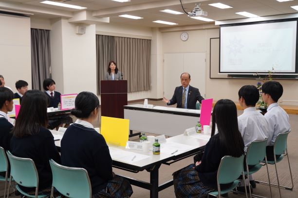 市長と大盛トークの様子
