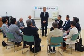 第7回市長と大盛トークの様子