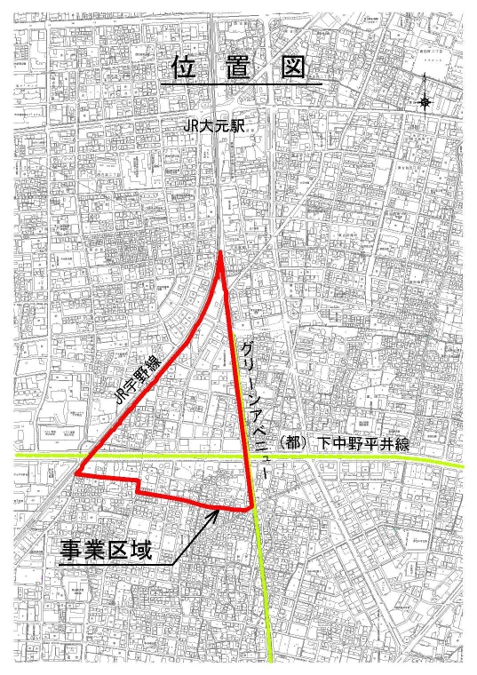 新保下中野地区位置図