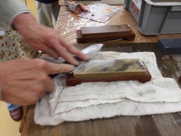 包丁研ぎの写真