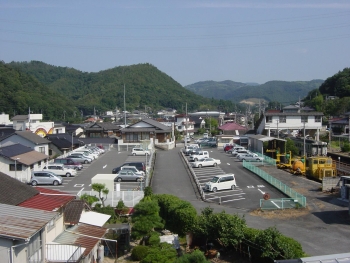 福渡駅パークアンドライド全景の写真