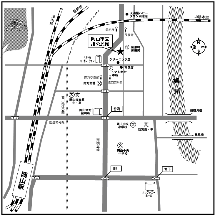 旭公民館周辺地図