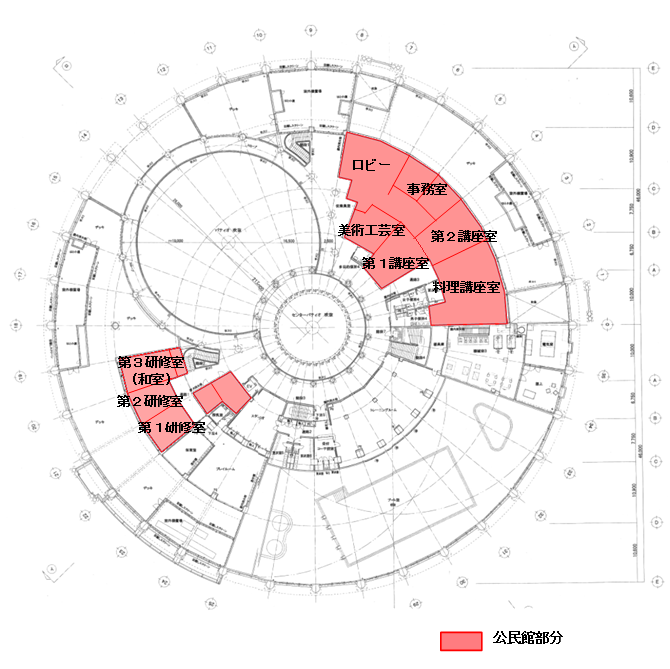 灘崎公民館　平面図