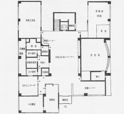 光南台公民館　1階平面図