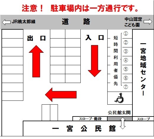 第1駐車場平面図