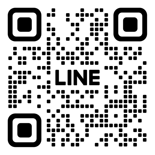 岡山市教育委員会LINE＠のQRコード