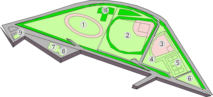 建部町スポーツセンター見取り図