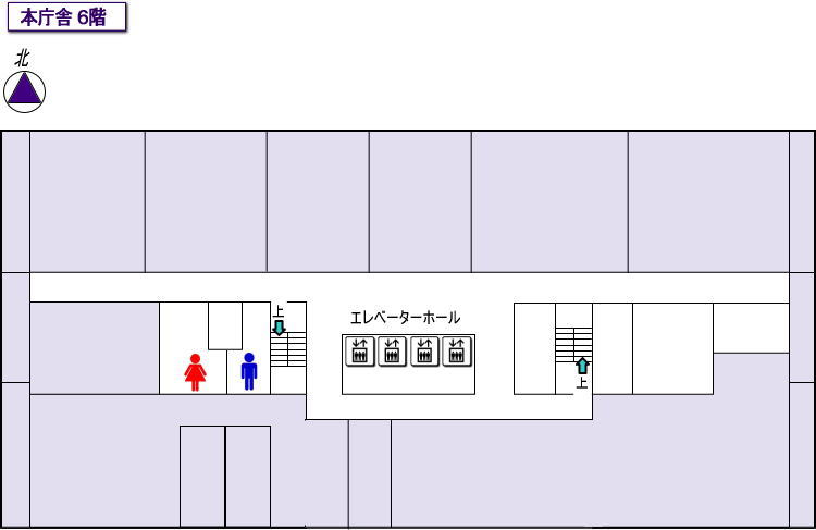 本庁舎6階平面図