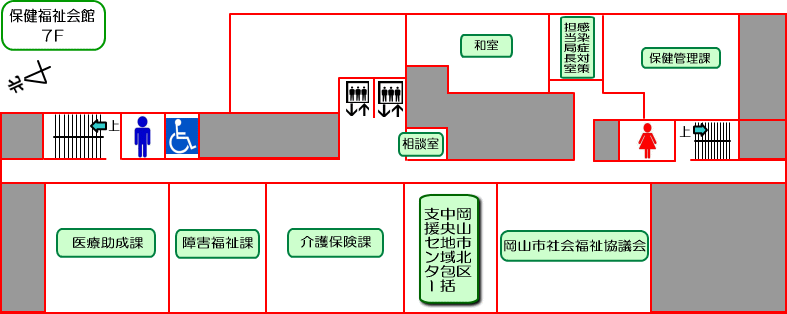 保健福祉会館7階平面図