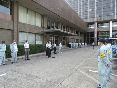 令和2年7月豪雨災害復旧支援派遣職員出発式